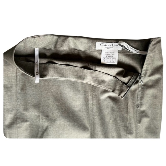 Christian Dior Boutique | Gray Vintage Tailored Pencil Skirt | Women’s Size 6 - Picture 7 of 9